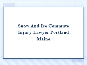 Navigating Portland's Snow and Ice Commute Injuries